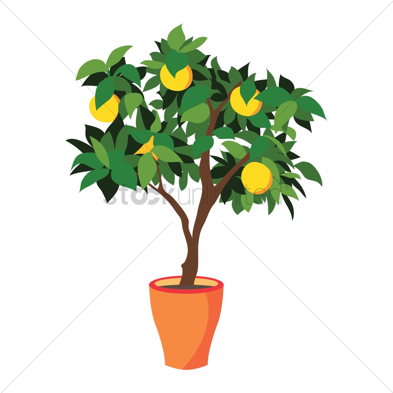 Lemon Tree Harvesting Royalty Free SVG, Cliparts, Vectors, And - Clip ...