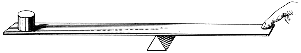 Lever Principle Diagram - Physics Education Illustration