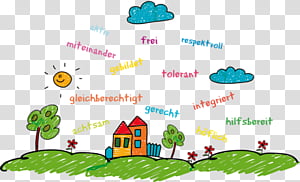 Values-Based Education Illustration - Kindness, Respect & Tolerance for Kids