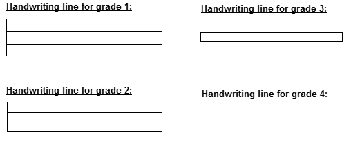 Writing Clipart - Primary Handwriting Lines - Clip Art Library