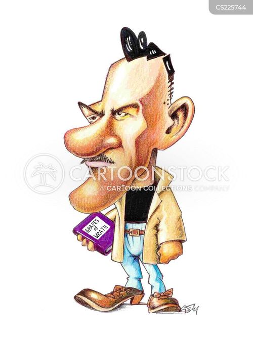 Caricature Illustration of Intellectual Man Holding “Brains of Worth” Book