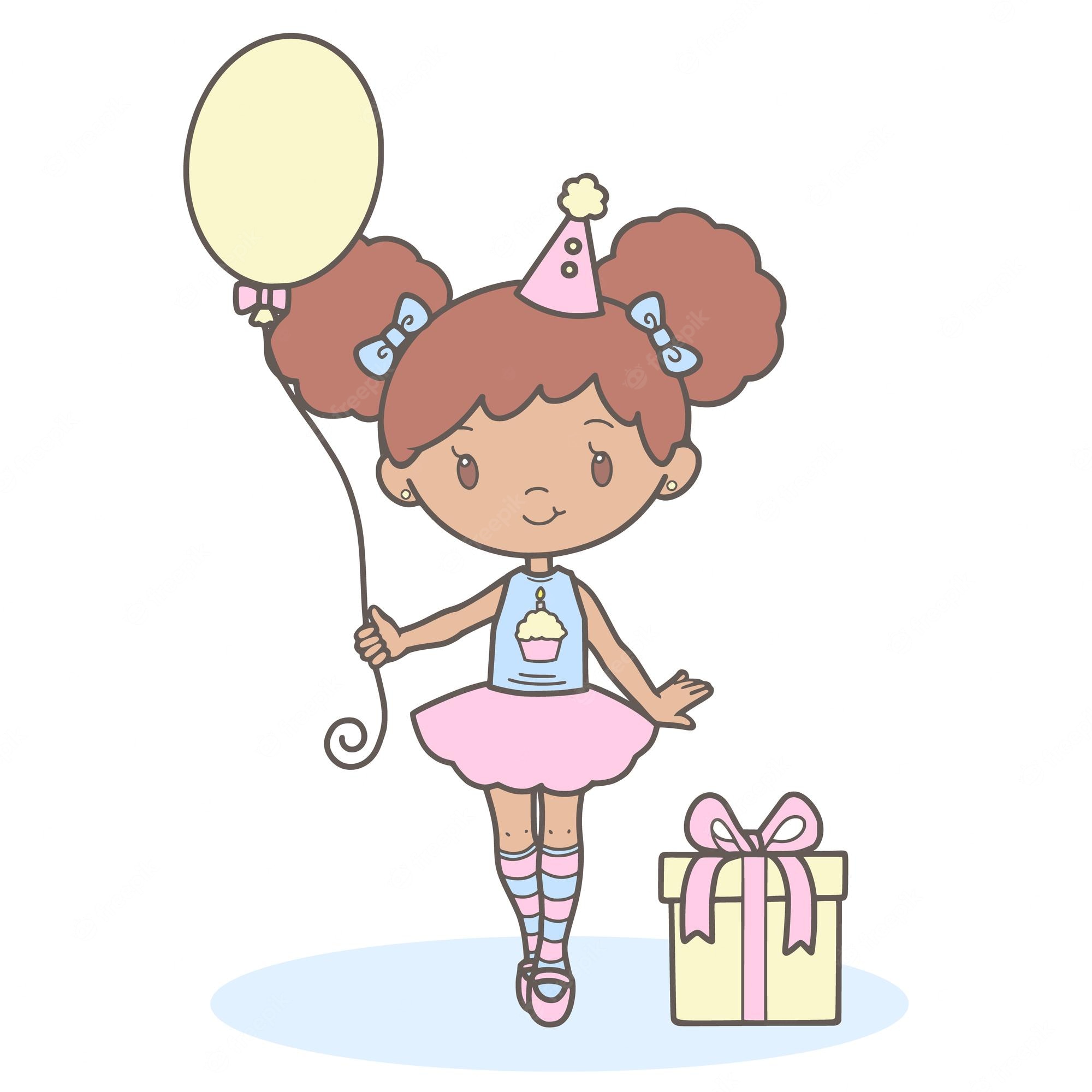 Birthday Clipart girl Kid Holding Birthday Cake With Candles Birthday 