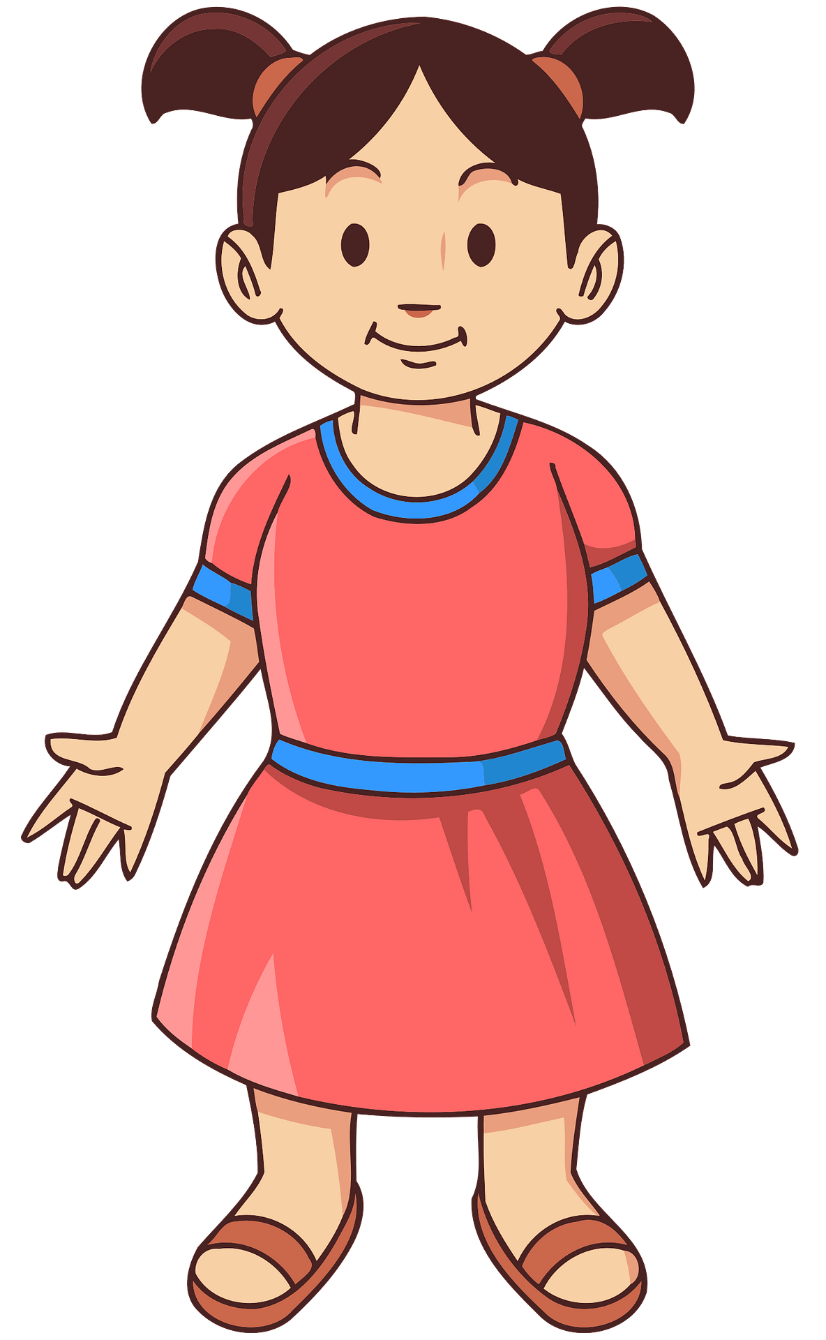 cute-little-girl-for-4-seasons-little-girl-cartoon-free-clip-art