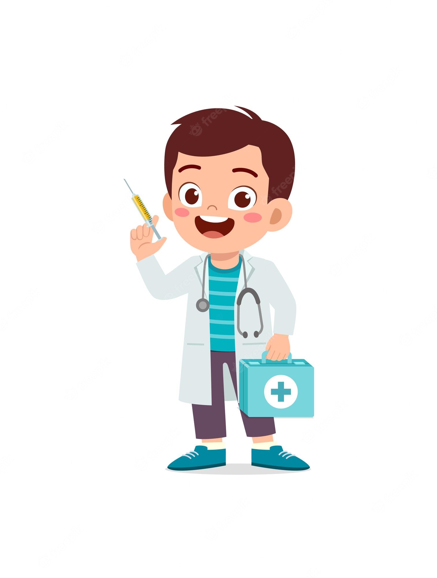 Cute Boy Doctor Stock Vector Illustration Of Clinic 17055469 Clip 