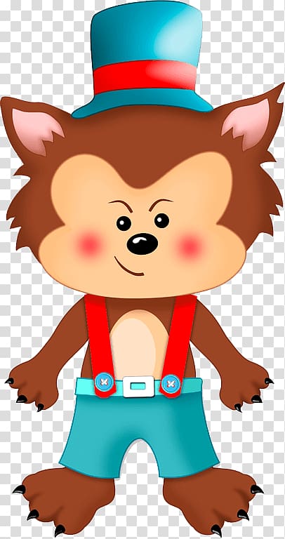 Friendly Werewolf Cartoon Character - Free PNG Clipart