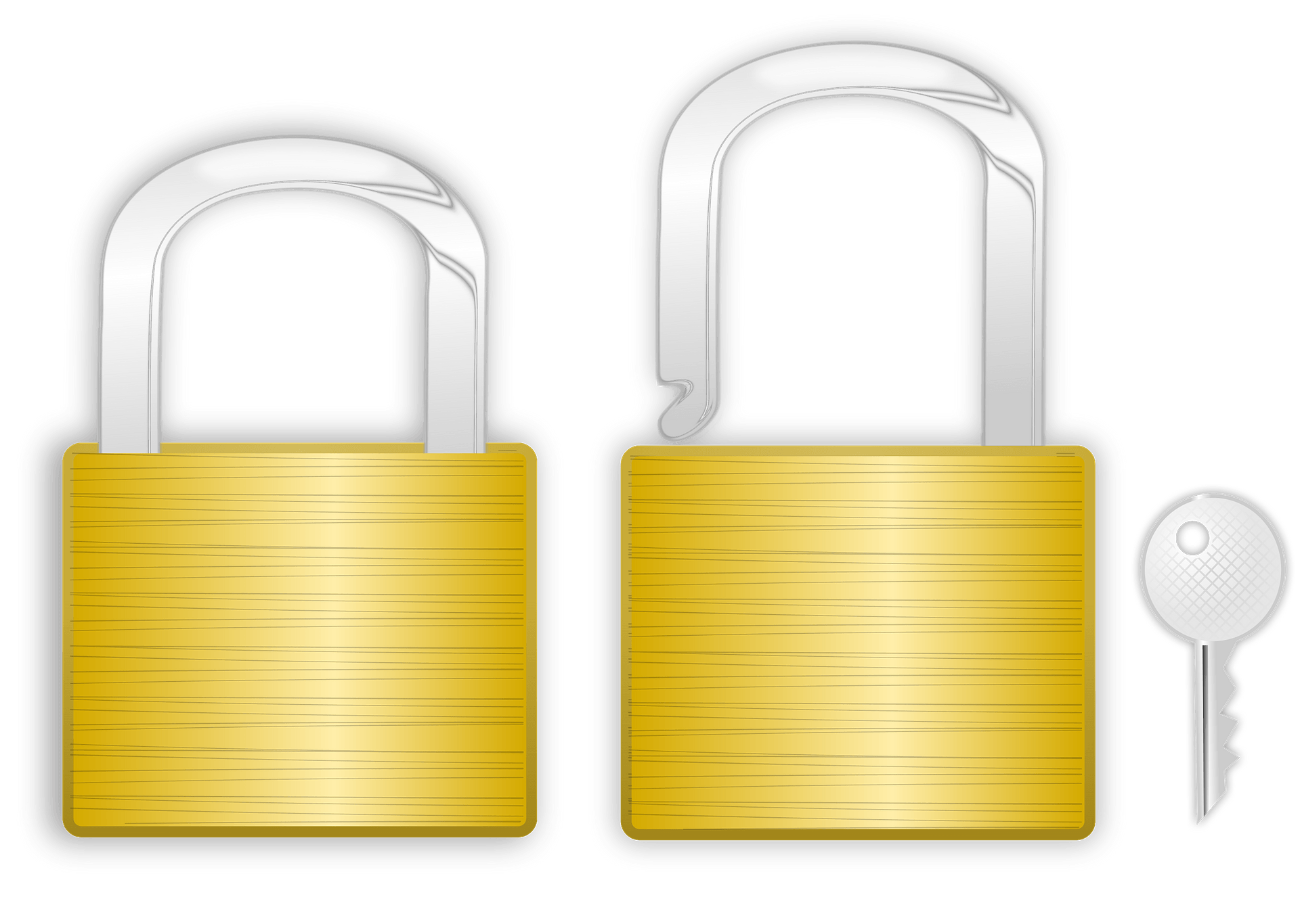 Padlock Gold Clip Art - Best WEB Clipart