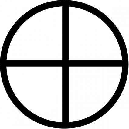 Circle with Four Quadrants Symbol - Meaning, Uses, and Design