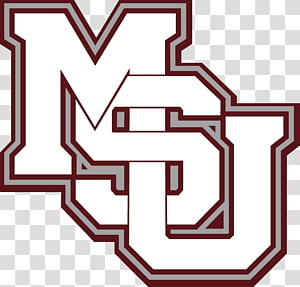 Mississippi State University interlocking MSU logo in maroon and white on transparent background.