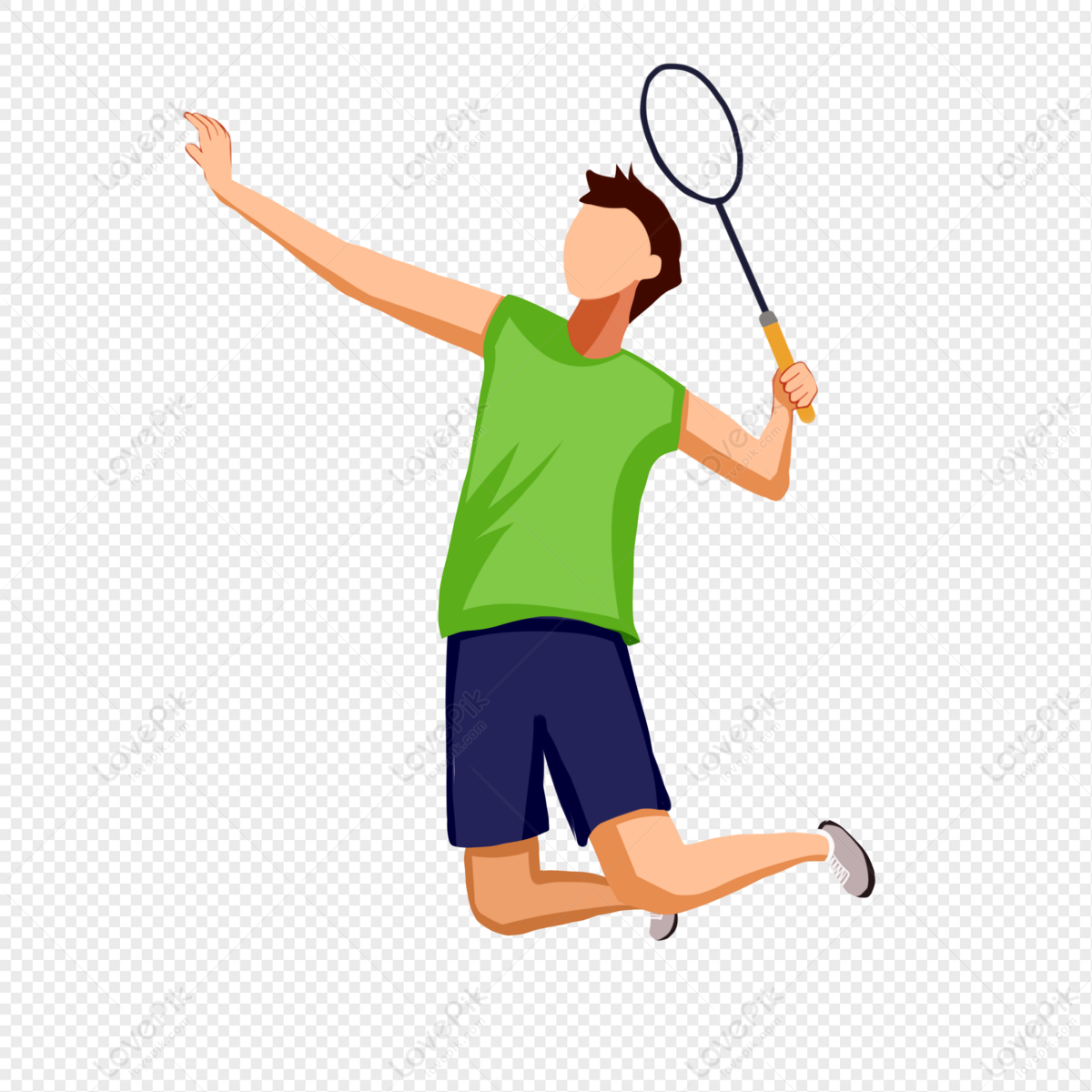 badminton player clipart