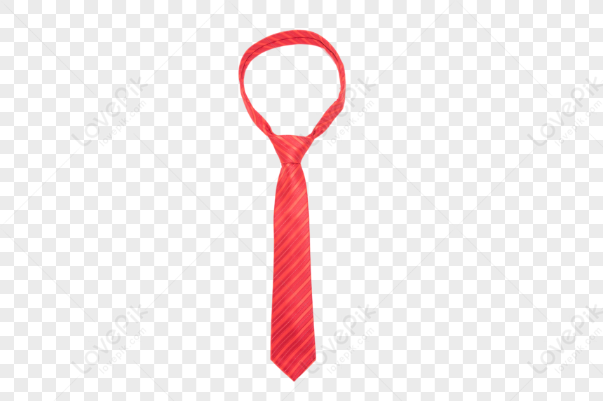 Red Striped Necktie - Classic Formal Accessory for Men