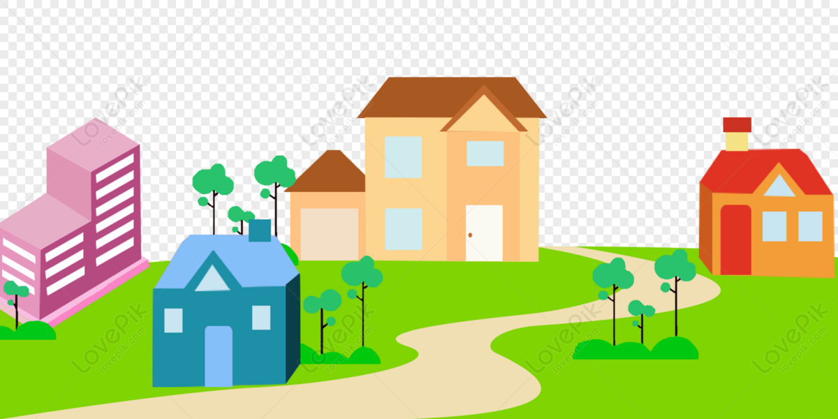 Friendly Neighborhood Illustration - Free Clipart for Education & Design