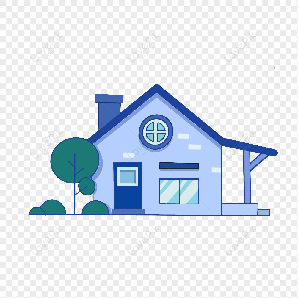 Blue House Vector Art, Icons, and Graphics for Free Download