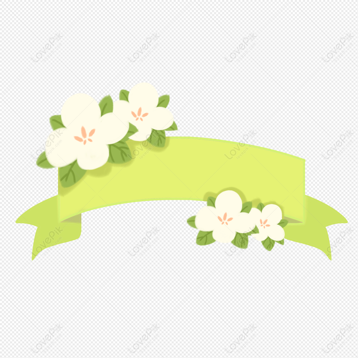 Flower ribbon PNG and Clipart | Flower graphic, Flower png images ...