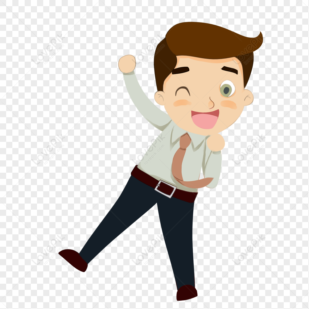 cheerful person clipart