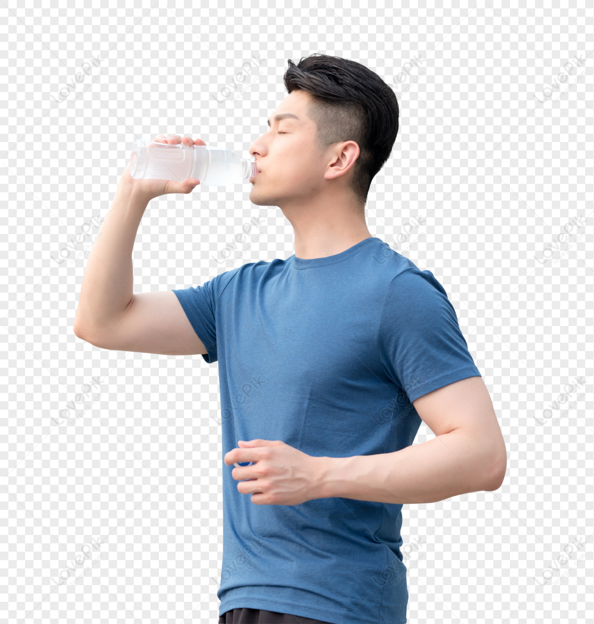 Hydration After Exercise - Man Drinking Water Post-Workout