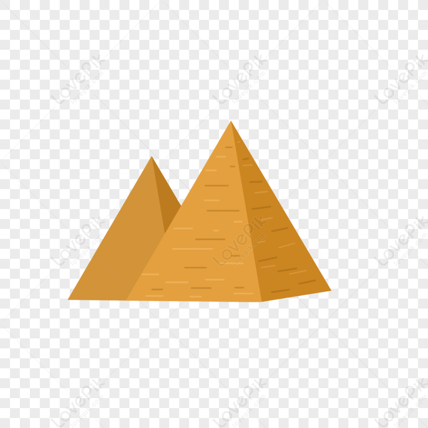 Egyptian Pyramids Icon - Free Vector Illustration for Web & Design