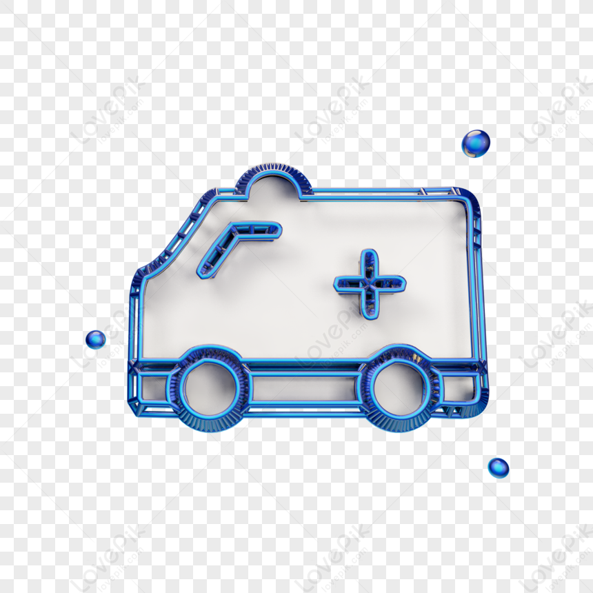 Modern Ambulance Icon - Medical Emergency Symbol for Web & App Design