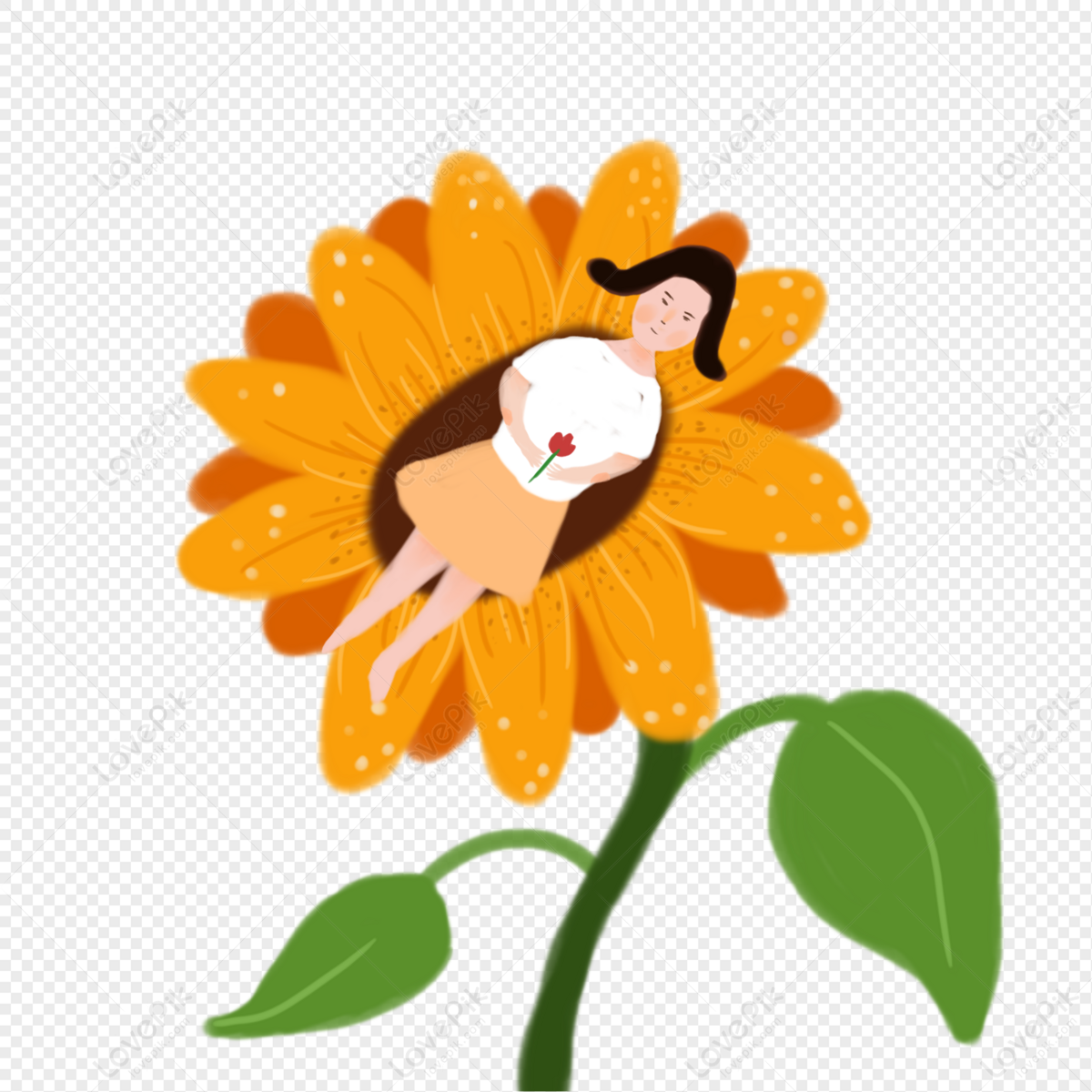 Free Sunflower Stem Clipart Royalt Free Pearly Arts Clip Art Library 9927