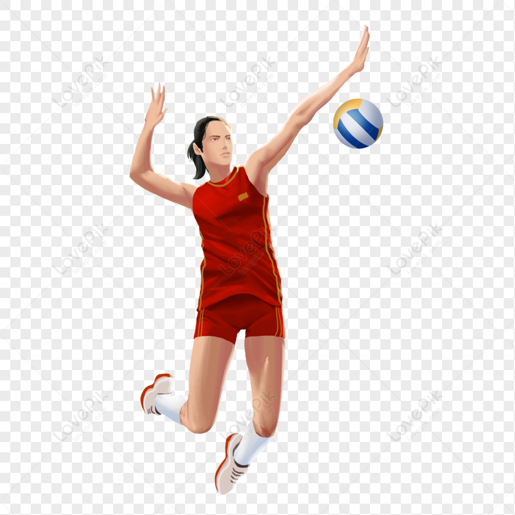Volleyball player silhouette player royalty free vector clip art library