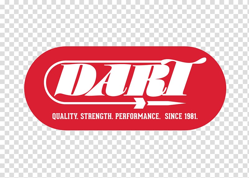 DART logo in red oval with white text "DART", arrow motif, and tagline "Quality. Strength. Performance. Since 1981."
