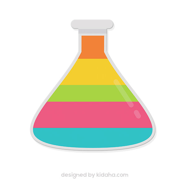 Science Experiment Flask Illustration | Educational & Lab Visuals