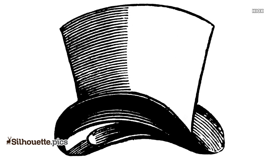 Vintage Top Hat Illustration - Free Silhouette Clipart