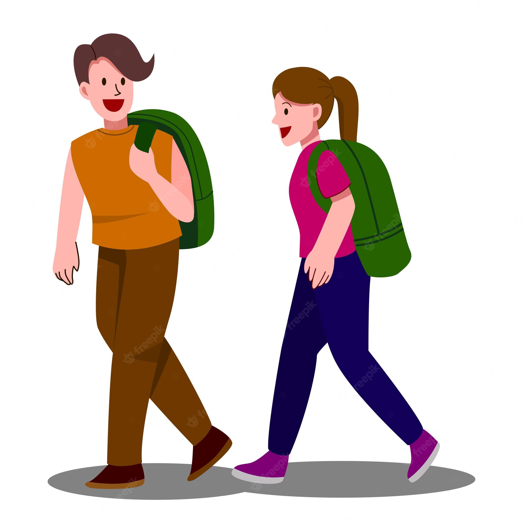 People Walking Stock Illustrations Royalty Free Vector Graphics Clip 
