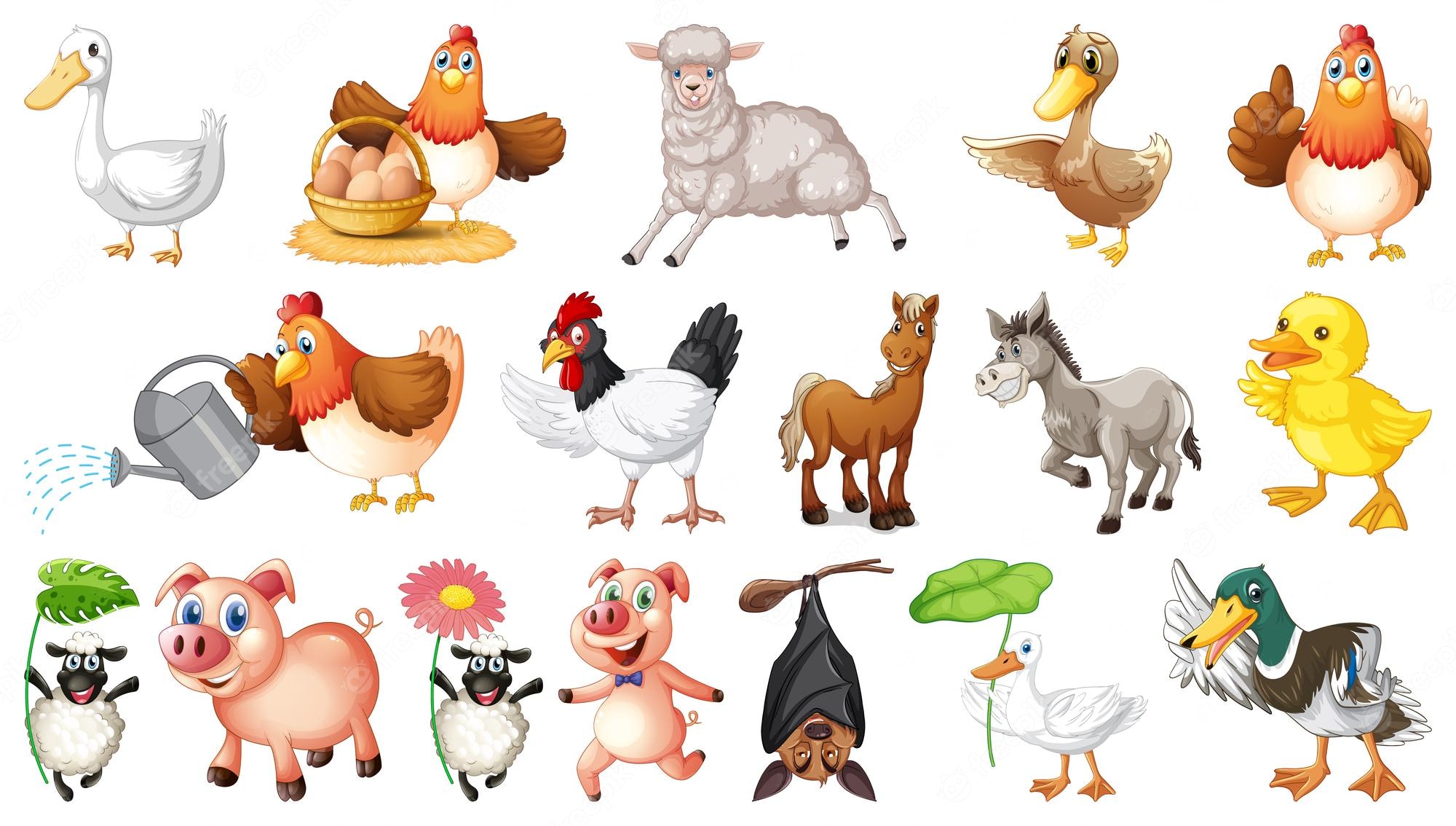 Baby Farm Animals Clipart PNG Transparent Background Clip Art Library