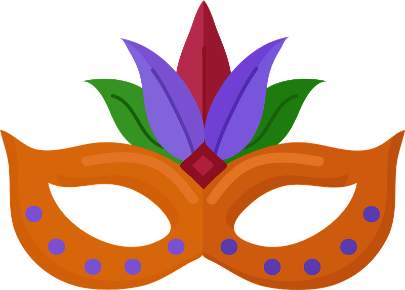 Festive Masquerade Mask - Colorful Carnival Costume Accessory