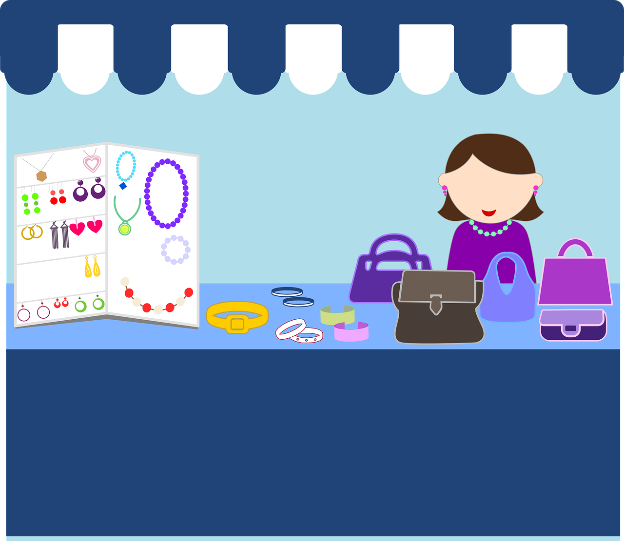 Handmade Jewelry & Accessories Market Stall - Shop Unique Finds