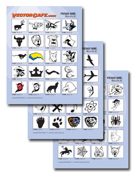 Free Printable Vector Clip Art Sheets - Animals, Logos & Symbols