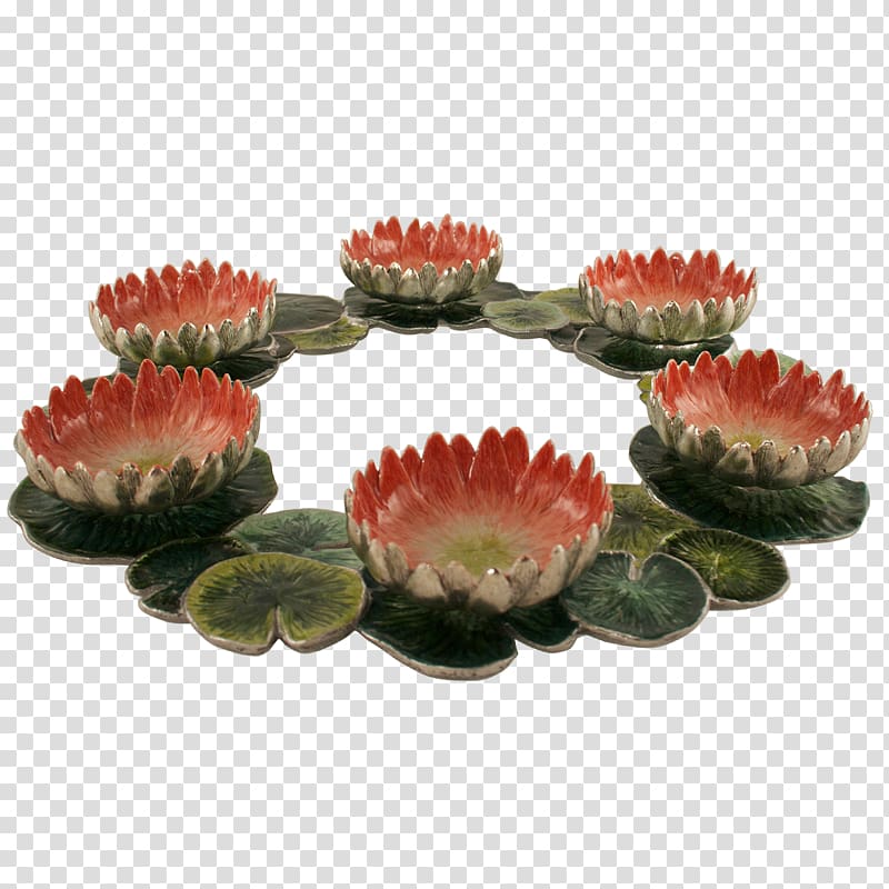 Elegant Ceramic Water Lily Candle Holder - Handcrafted Lotus Design