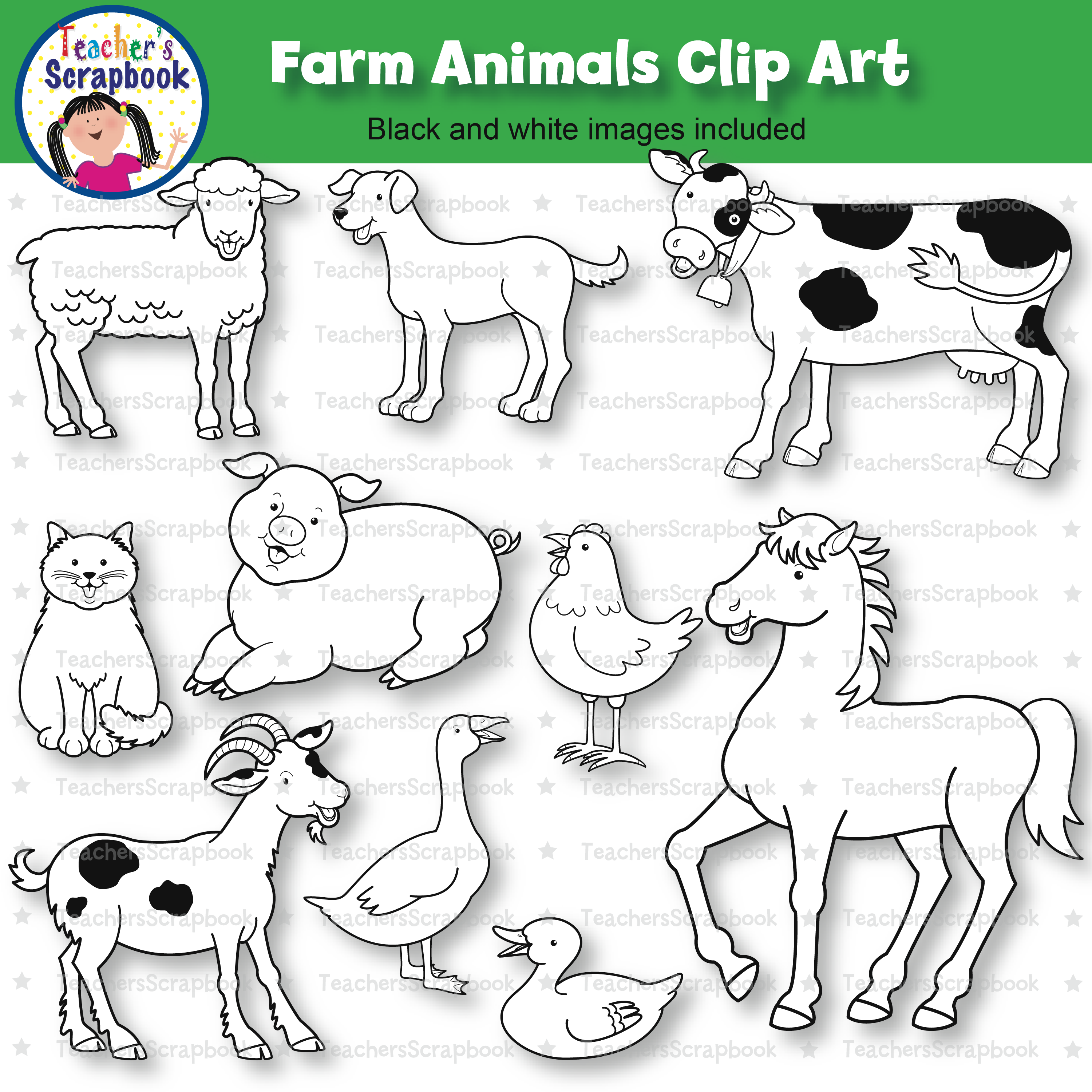 Kindergarten Farms Clip Art Library