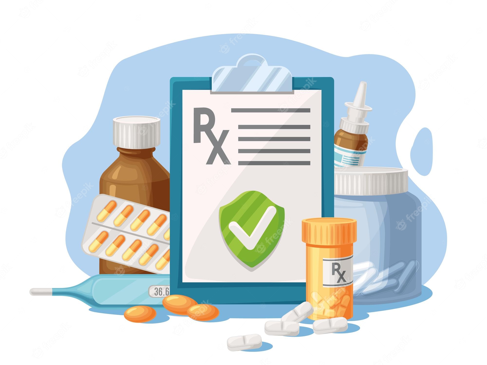 Pill Bottle Clipart, Prescription Drug Clip Art, Pharmacy, Medicine ...
