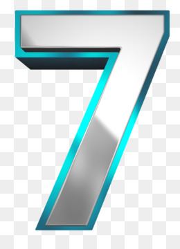 Stylish 3D Metallic Number 7 Graphic for Digital Design