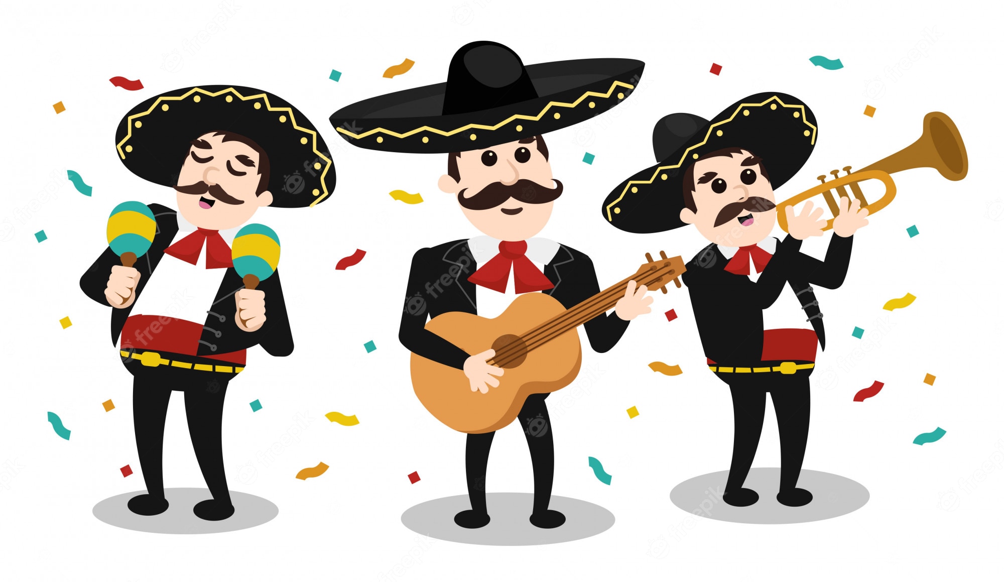 Mariachis Stock Illustration - Download Image Now - Mariachi - Clip Art ...