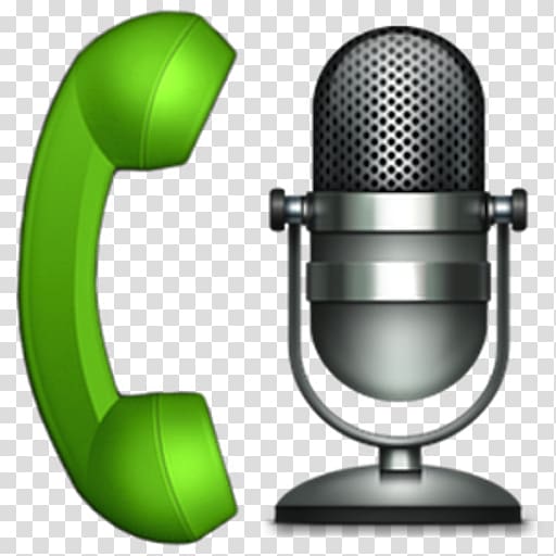 Voice Communication Icons - Phone Handset & Microphone for Web Use