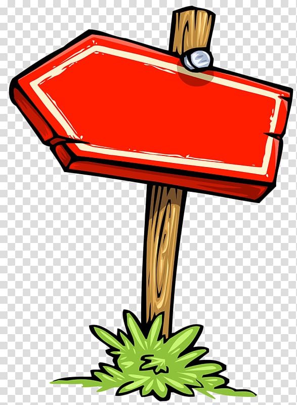 Blank Red Directional Sign Clipart - Free Download for Web & Print