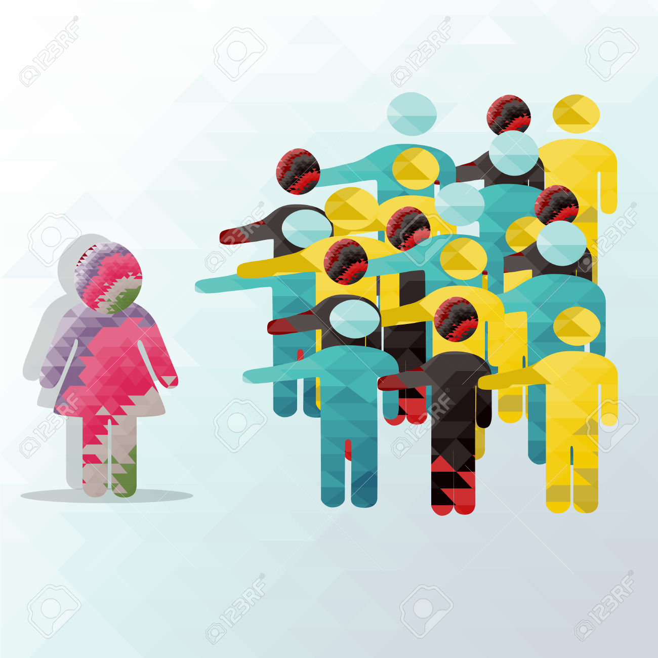 majority-minority-groups-exist-vector-illustration-stock-vector-clip