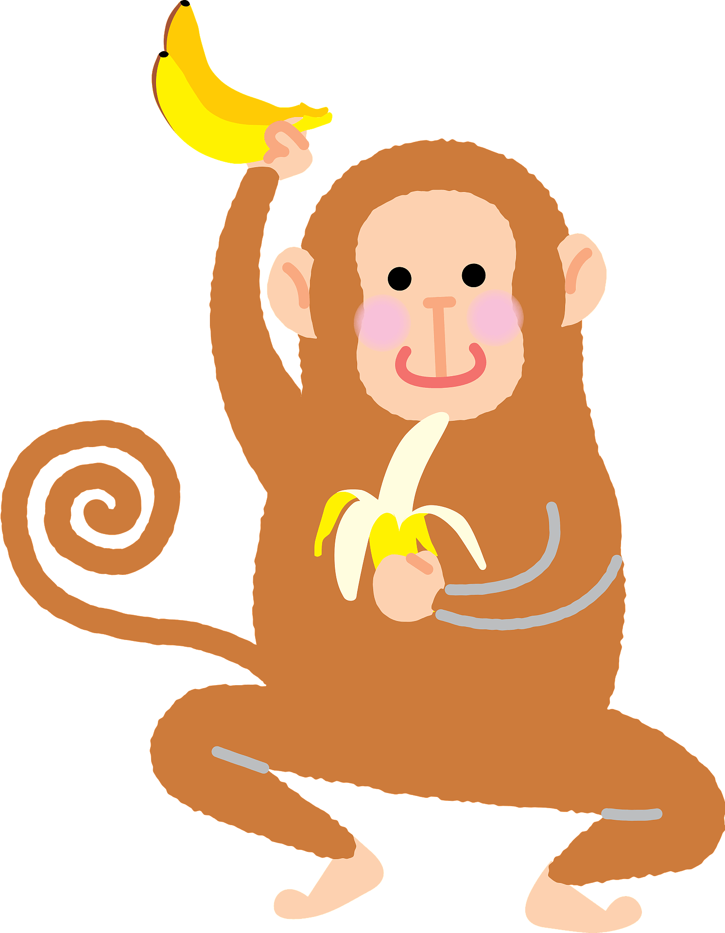 Clipart Monkey Eating Banana Clipart Cliparts For You Clipart Library