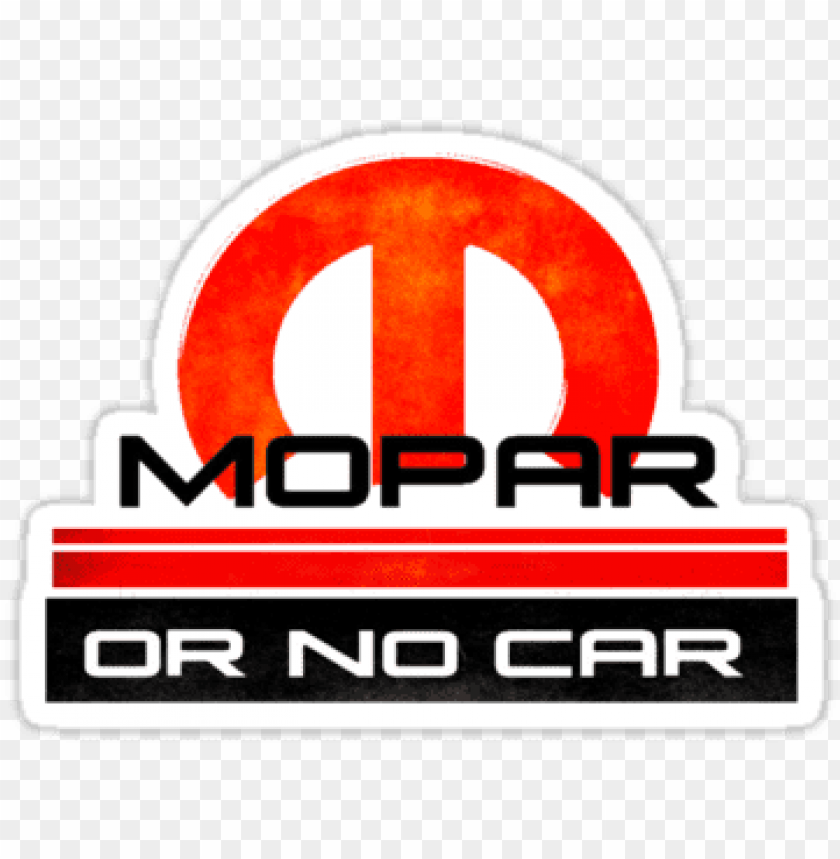 Mopar or No Car - Official Brand Slogan & Logo | Automotive Enthusiast Gear