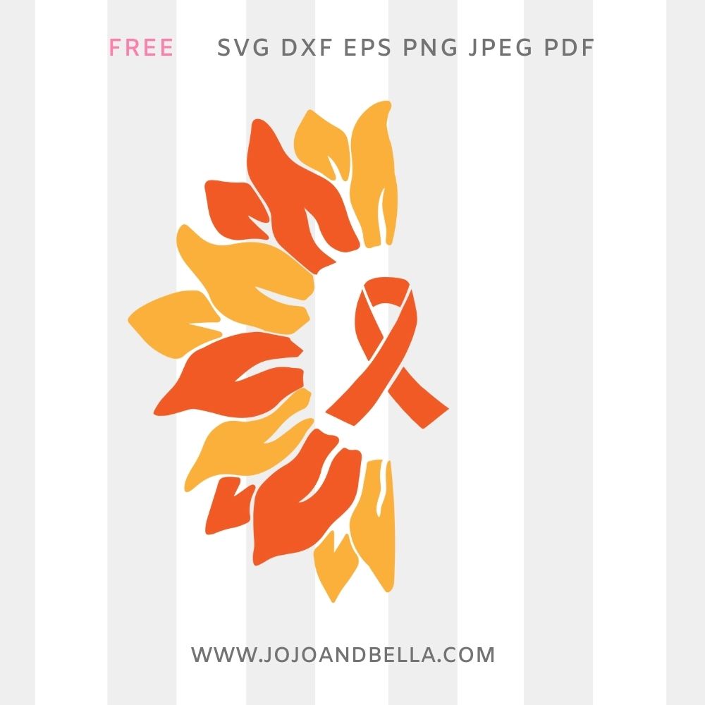 Multiple Sclerosis Awareness Orange Ribbon Collection Set Stock - Clip ...