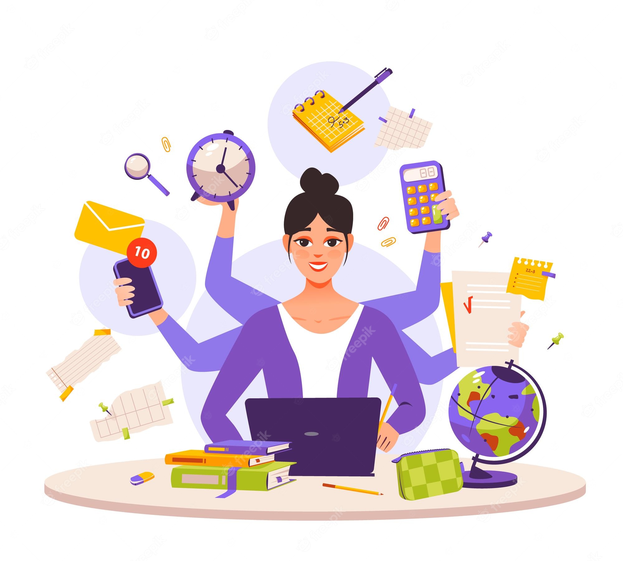 Teacher Multitasking Stock Illustrations 106 Teacher 3780805