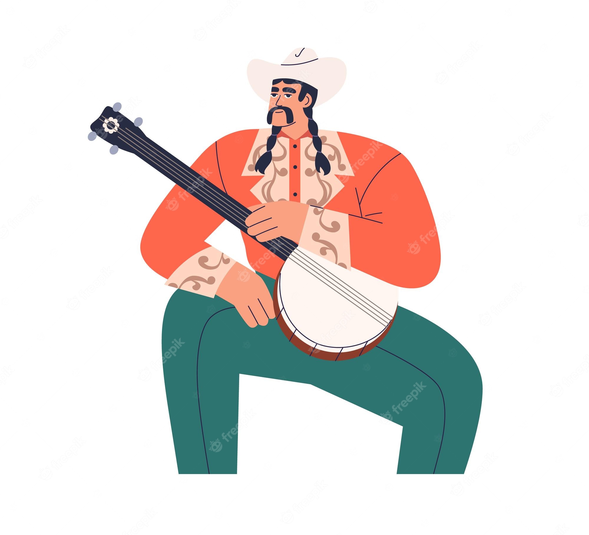 banjo players Clip Art Library