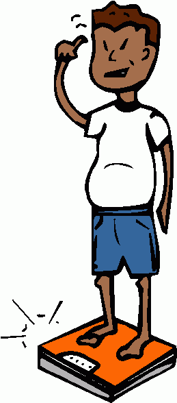 Frustrated man standing on a broken bathroom scale, scratching his head in confusion.