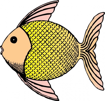 Colorful Cartoon Fish Illustration for Kids’ Education & Design