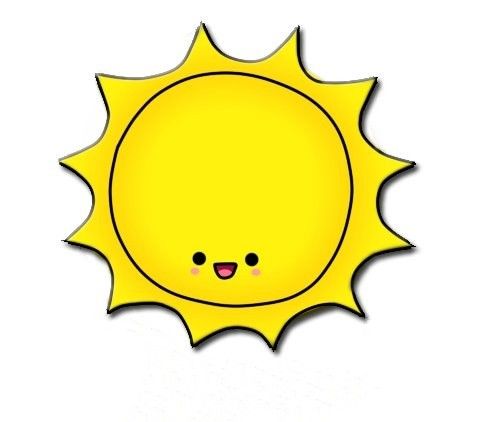 Friendly Sun Illustration - Free Download for Kids’ Content & Educational Sites