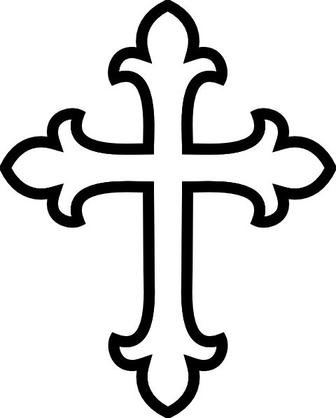 Decorative Christian Cross Symbol - Religious Iconography & Design
