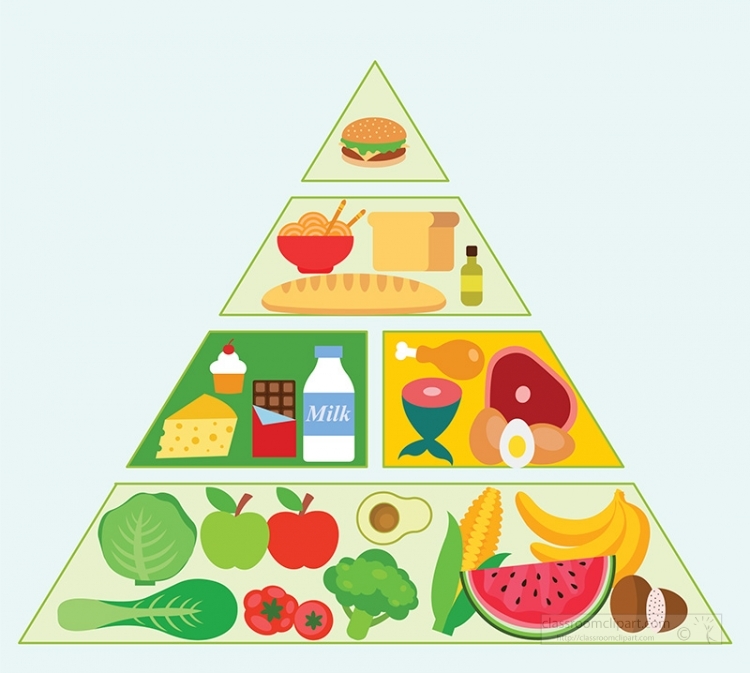 Food Pyramid Stock Clipart Royalty Free Freeimages Clip Art Library 5613