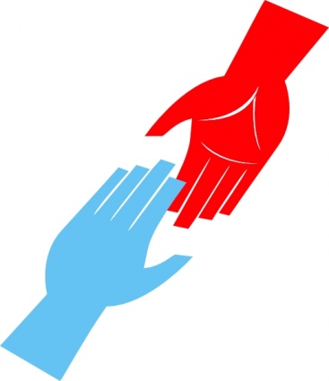 Symbol of Unity and Support - Hands Reaching Out Graphic